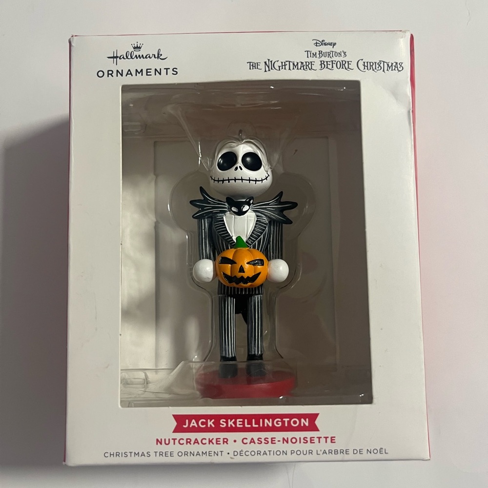 Hallmark Jack Skellington Nutcracker figure christmas tree ornament 3.75" new